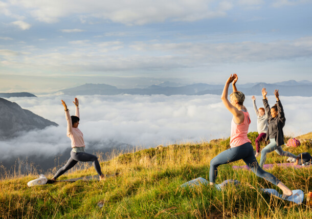     Yoga on Loser mountain near Altaussee 